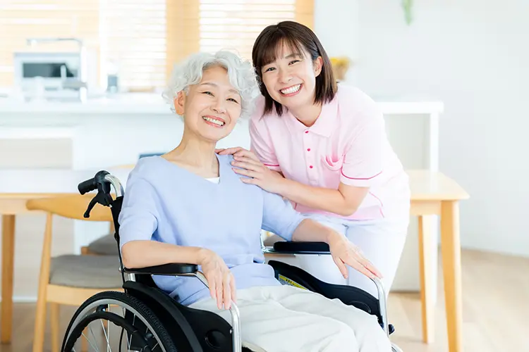 介護や入院で入浴出来ない方々のQOL(生活の充実度や満足度)の向上を解説する画像